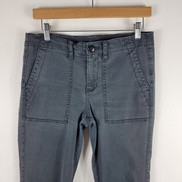 Cabi Quest High Waist Micro Ribbed Flap Pocket Skinny Pants - Picture 2 of 10